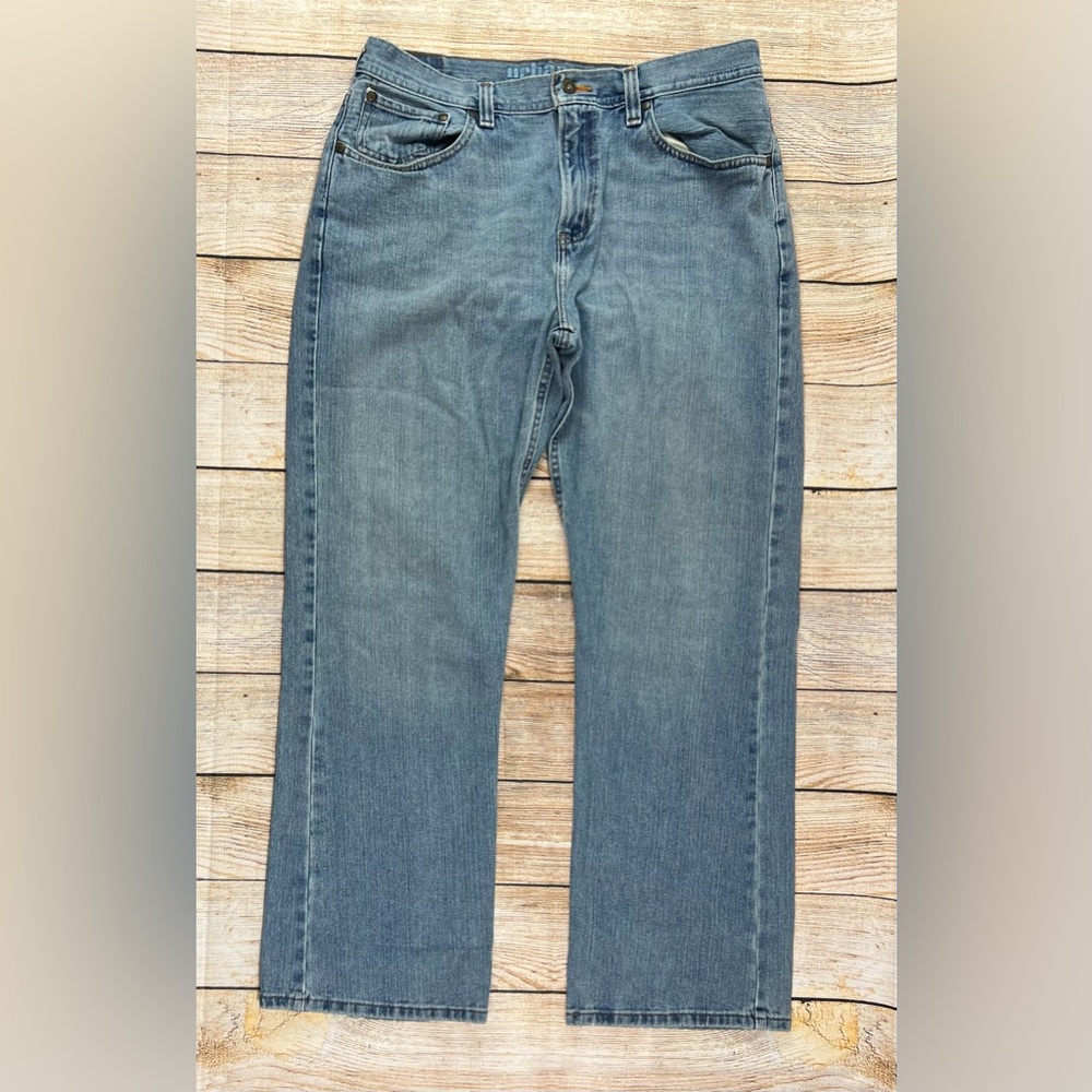 Urban pipeline Relaxed Straight Light Wash Denim Blue Jeans 36x32